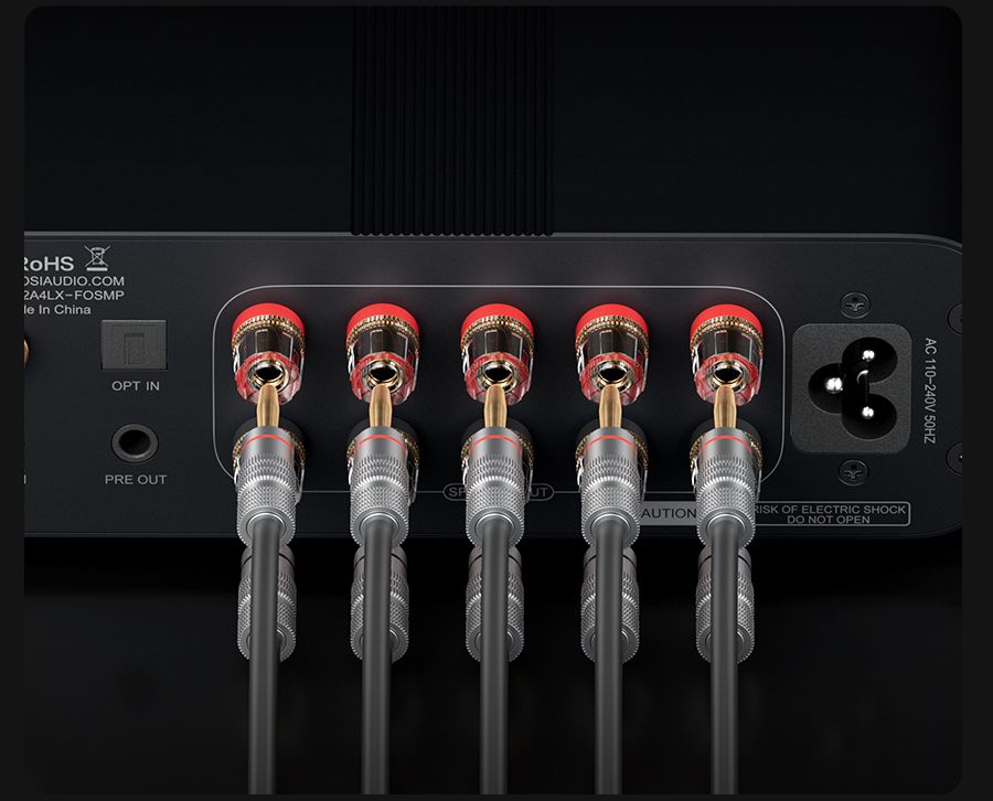 Fosi Audio HT4S Bluetooth Amplifikatör HiFi Stereo Dış Hoparlörler